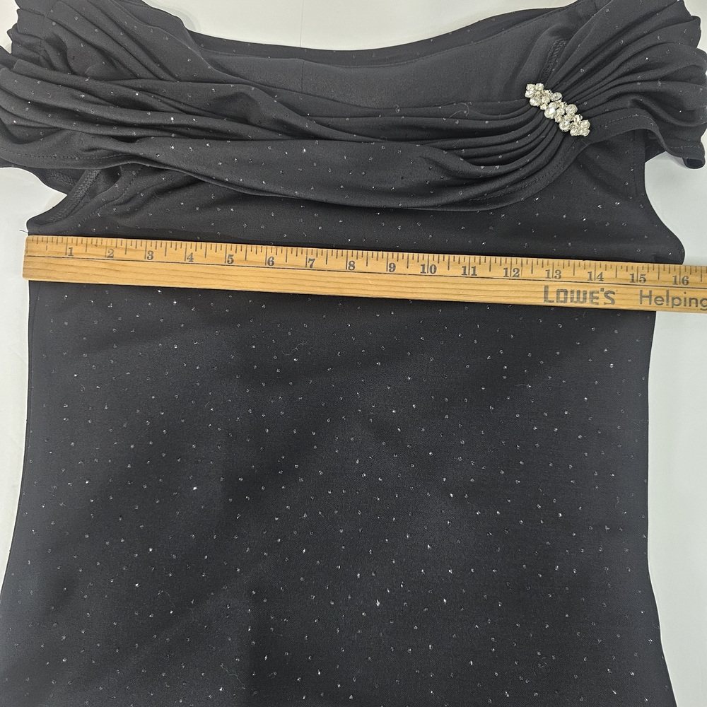 Xscape Black Off-Shoulder Blouse with Embellishment - Picture 10 of 15